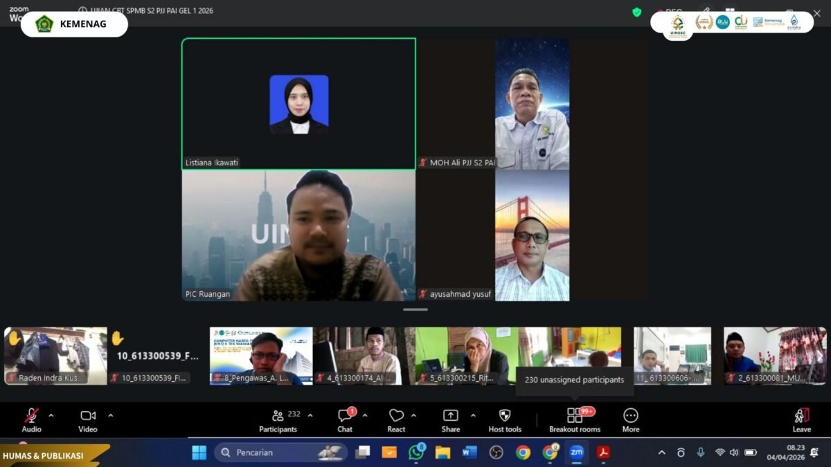 Seleksi PMB PJJ S2 PAI Tahun 2026 Berbasis CBT Diikuti Peserta dari Berbagai Daerah dan Mancanegara