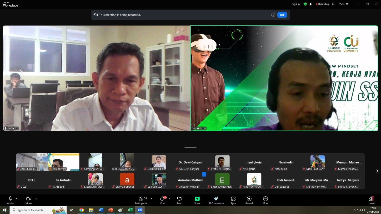 PJJ S2 PAI UIN Siber Syekh Nurjati Cirebon Tingkatkan Kualitas Tugas Akhir Melalui Rapat Koordinasi Dosen Pembimbing